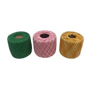 Vintage JP Coats Knit Cro Sheen Boilfast Crochet Thread Spools Craft Supply